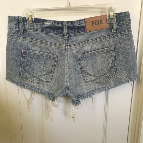 Light wash Distressed Jean Shorts - Picture 2 of 3
